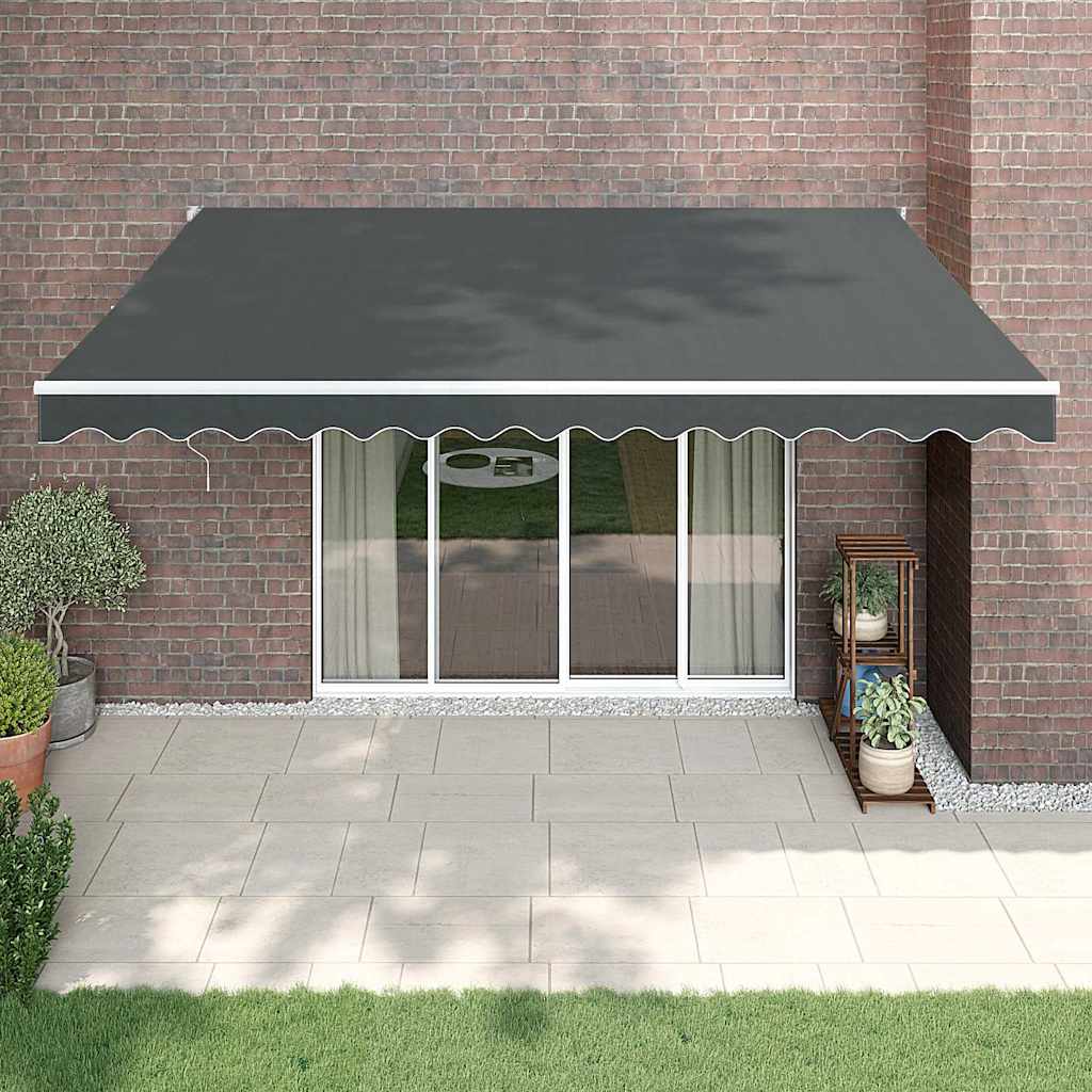 Tenda Sole Automatica Retrattile Antracite 5x3 m