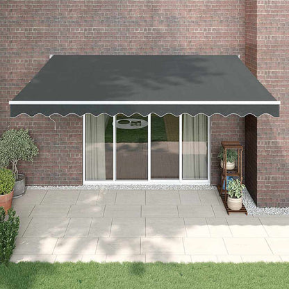 Tenda Sole Automatica Retrattile Antracite 5x3 m