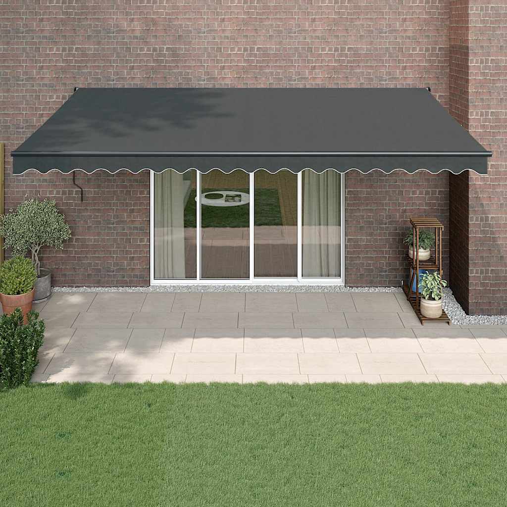 Tenda Sole Automatica Retrattile Antracite 5x3 m