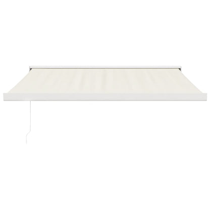 Tenda da Sole Retrattile Crema 3,5x2,5 m in Tessuto e Alluminio