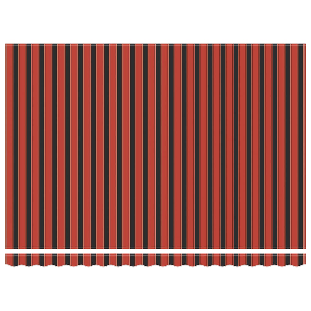 Tenda Retrattile Arancione Marrone 4,5x3 m Tessuto e Alluminio