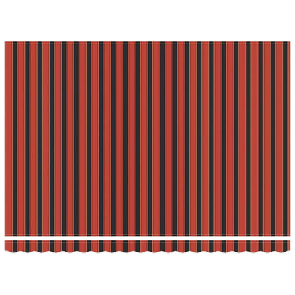 Tenda Retrattile Arancione Marrone 4,5x3 m Tessuto e Alluminio