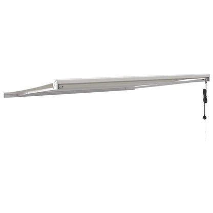 Tenda da Sole Retrattile Crema 4,5x3 m in Tessuto e Alluminio