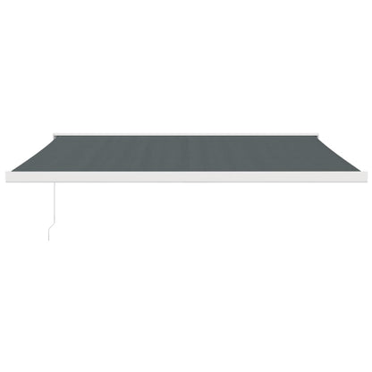 Tenda da Sole Retrattile Antracite 4x3 m in Tessuto e Alluminio