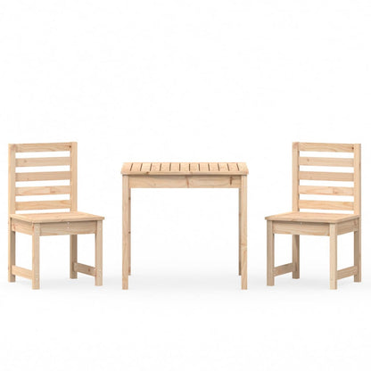 Set Bistrot da Giardino 3 pz in Legno Massello di Pino