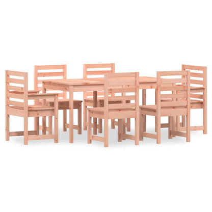 Set da Pranzo per Giardino 7 pz in Legno Massello di Douglas