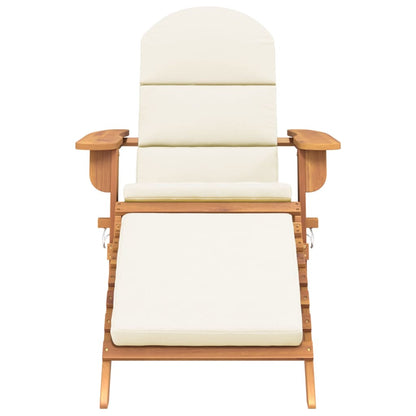 Sedia Adirondack Giardino con Poggiapiedi Legno Massello Acacia