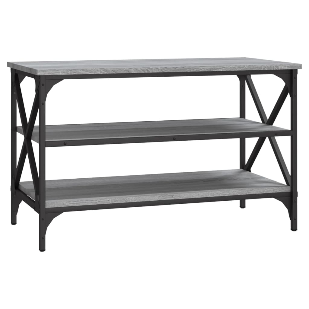 Mobile Porta TV Grigio Sonoma 80x40x50 cm in Legno Multistrato