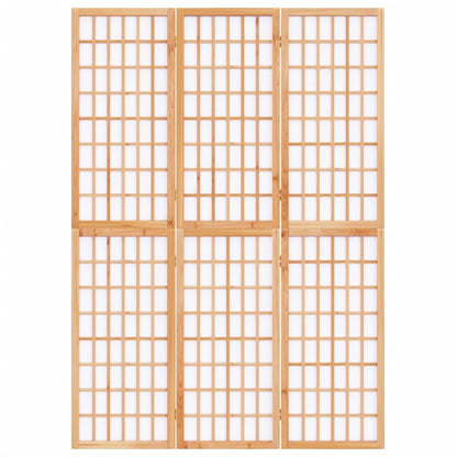 Divisorio Pieghevole 3 Pannelli Stile Giapponese 120x170cm Nero