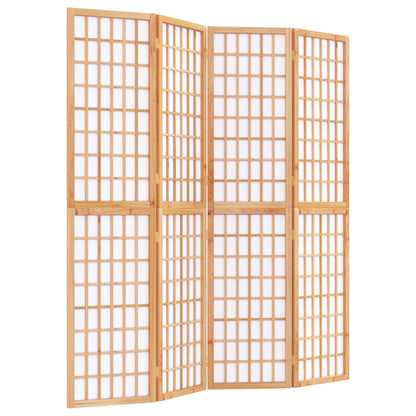 Divisorio Pieghevole 4 Pannelli Stile Giapponese 160x170 cm