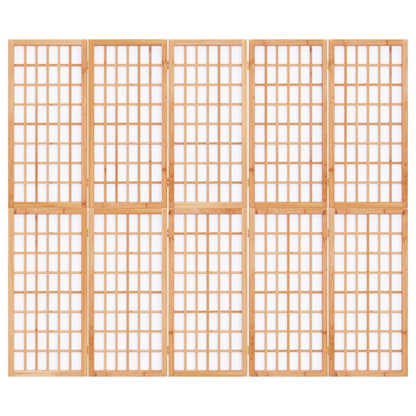 Divisorio Pieghevole 5 Pannelli Stile Giapponese 200x170 cm
