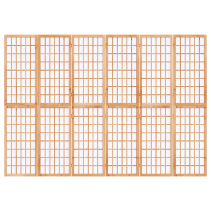 Divisorio Pieghevole 6 Pannelli Stile Giapponese 240x170 cm