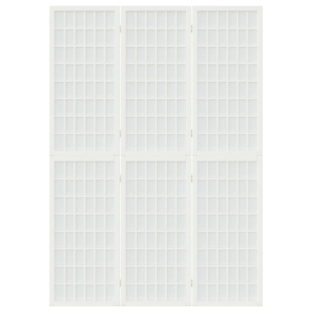 Divisorio Pieghevole 3 Pannelli Stile Giapponese 120x170 Bianco