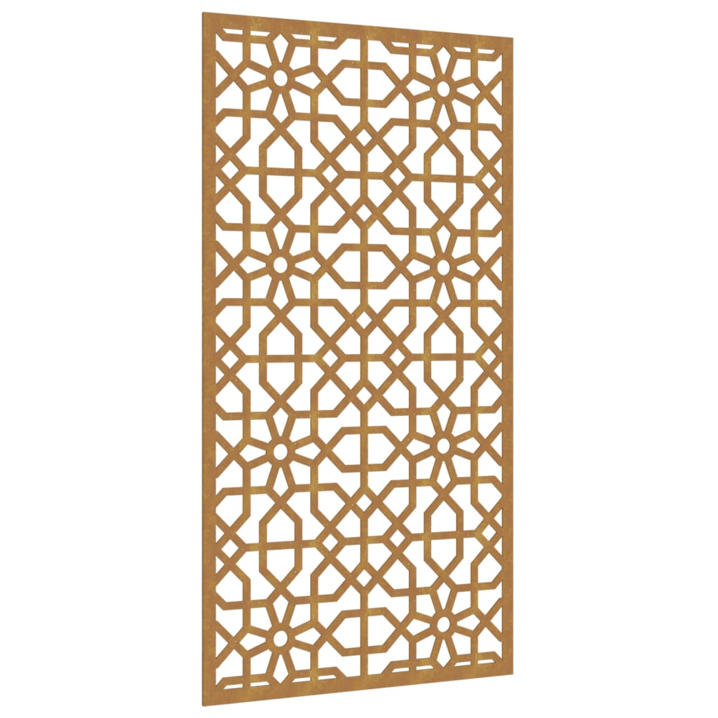 Decorazione Muro da Giardino 105x55 cm Moresco Acciaio Corten