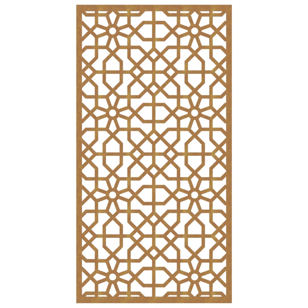 Decorazione Muro da Giardino 105x55 cm Moresco Acciaio Corten