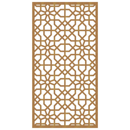 Decorazione Muro da Giardino 105x55 cm Moresco Acciaio Corten