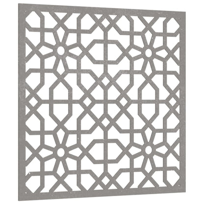 Decorazione Muro da Giardino 55x55 cm Moresco Acciaio Corten