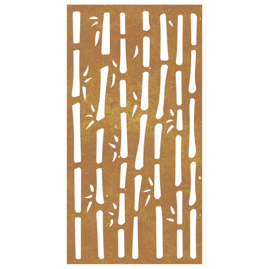 Decorazione Muro da Giardino 105x55 cm BambÃƒÂ¹ in Acciaio Corten