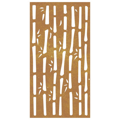 Decorazione Muro da Giardino 105x55 cm BambÃƒÂ¹ in Acciaio Corten