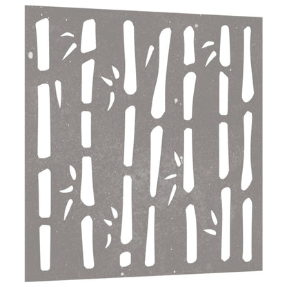 Decorazione Muro da Giardino 55x55 cm BambÃ¹ in Acciaio Corten