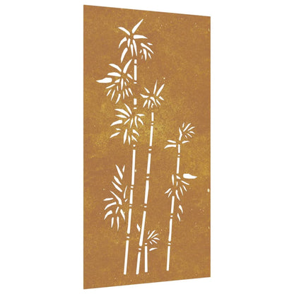 Decorazione Muro da Giardino 105x55 cm BambÃƒÂ¹ in Acciaio Corten