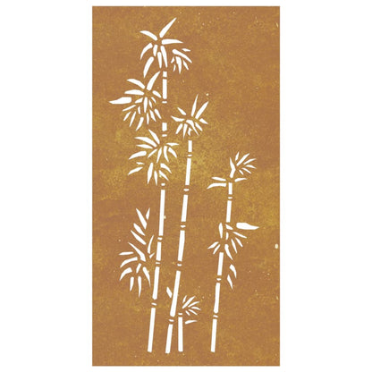 Decorazione Muro da Giardino 105x55 cm BambÃƒÂ¹ in Acciaio Corten