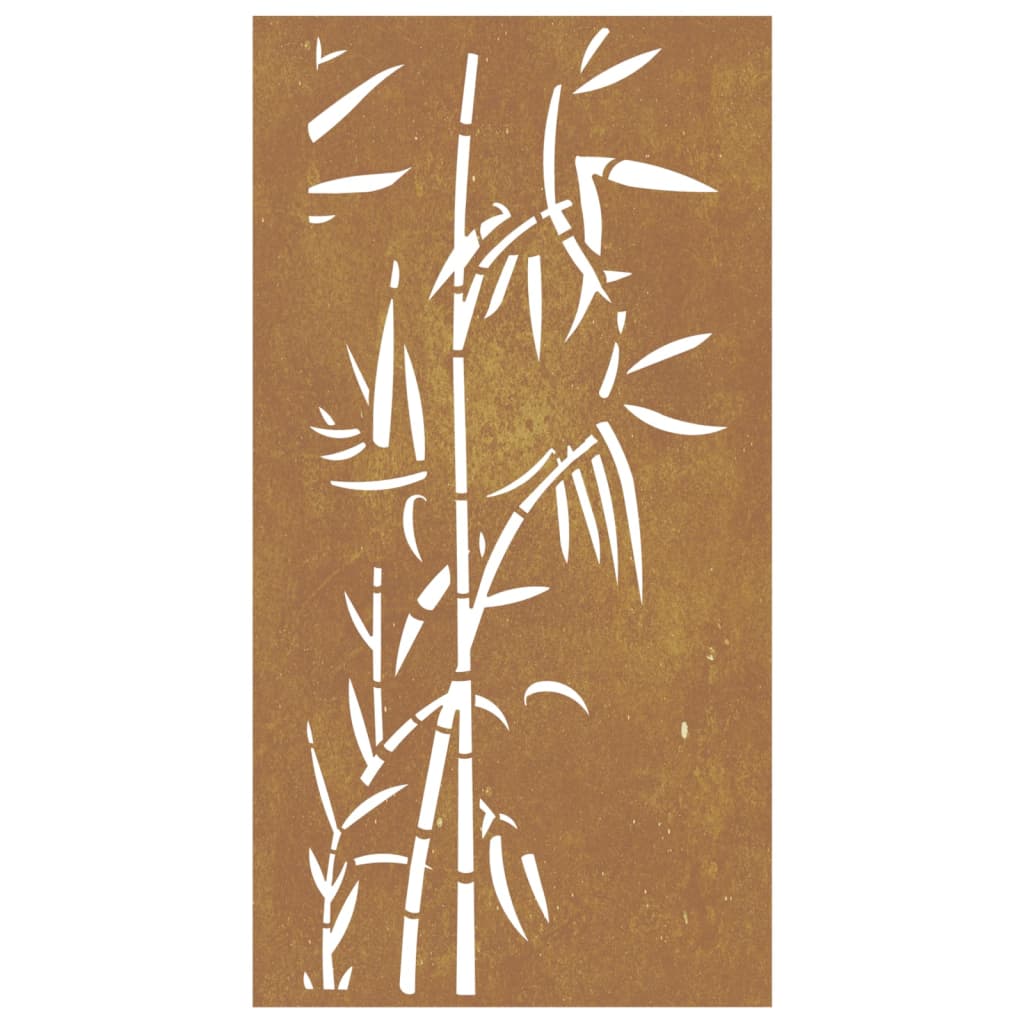 Decorazione Muro da Giardino 105x55 cm BambÃƒÂ¹ in Acciaio Corten
