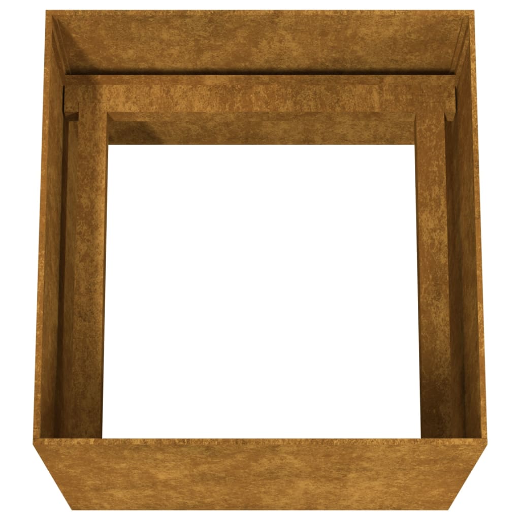 Fioriera 40x41x40 cm in Acciaio Corten