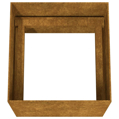 Fioriera 40x41x40 cm in Acciaio Corten