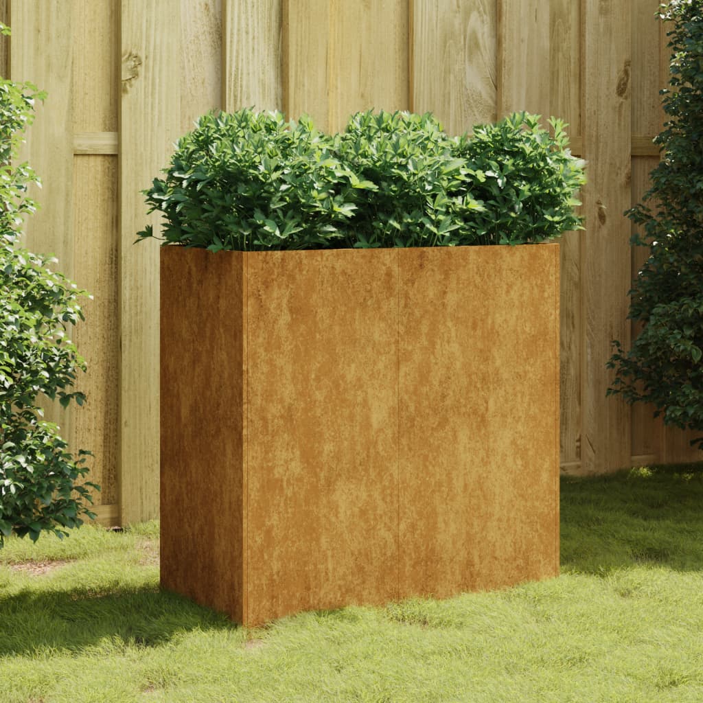 Fioriera 80x40x80 cm in Acciaio Corten