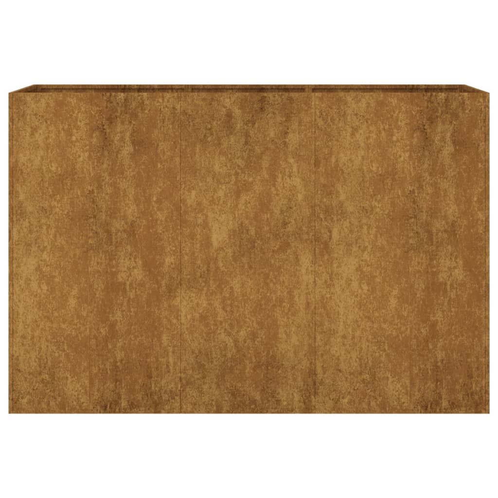 Fioriera Rialzata da Giardino 120x40x80 cm in Acciaio Corten