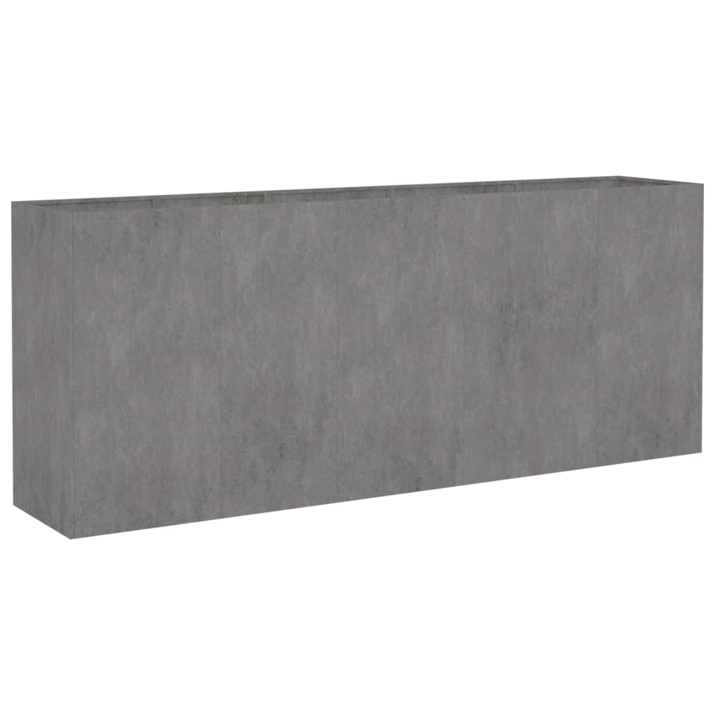 Fioriera Rialzata da Giardino 200x40x80 cm in Acciaio Corten