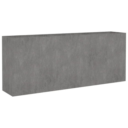 Fioriera Rialzata da Giardino 200x40x80 cm in Acciaio Corten