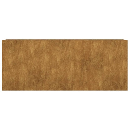 Fioriera Rialzata da Giardino 200x40x80 cm in Acciaio Corten