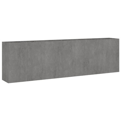 Fioriera Rialzata da Giardino 280x40x80 cm in Acciaio Corten