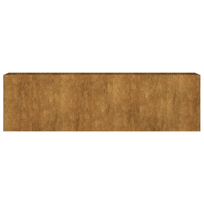 Fioriera Rialzata da Giardino 280x40x80 cm in Acciaio Corten