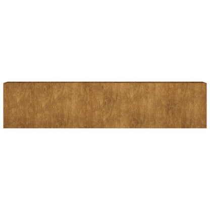 Fioriera Rialzata da Giardino 360x40x80 cm in Acciaio Corten