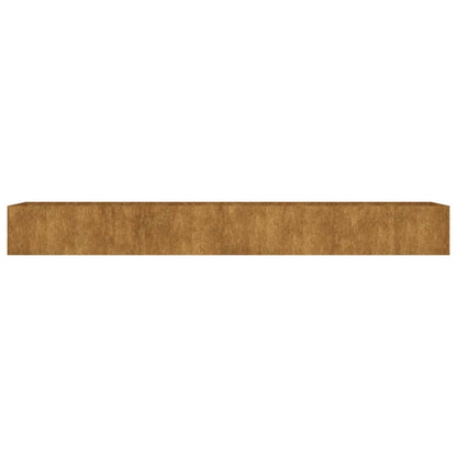 Fioriera Rialzata da Giardino 360x80x40 cm in Acciaio Corten