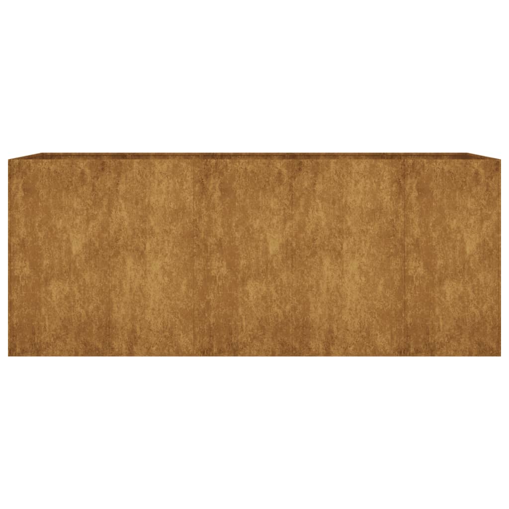 Fioriera Rialzata da Giardino 200x80x80 cm in Acciaio Corten
