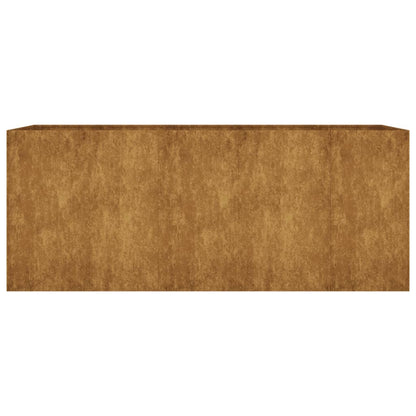 Fioriera Rialzata da Giardino 200x80x80 cm in Acciaio Corten
