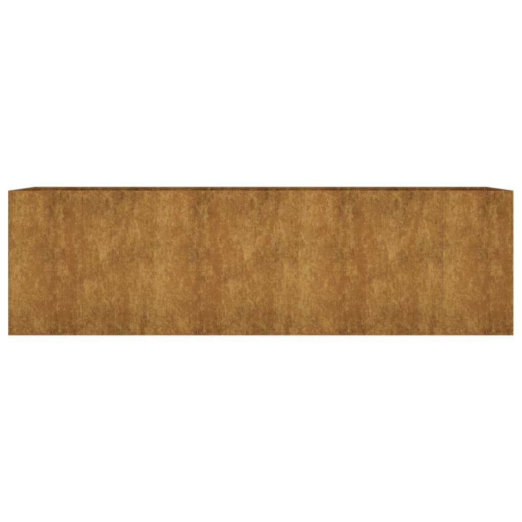 Fioriera Rialzata da Giardino 280x80x80 cm in Acciaio Corten