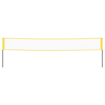 Rete da Badminton Gialla e Nera 600x155 cm Tessuto PE