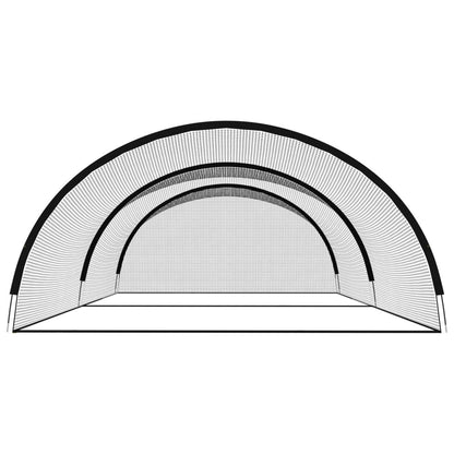 Rete Gabbia da Battuta Baseball Nera 500x400x250cm Poliestere