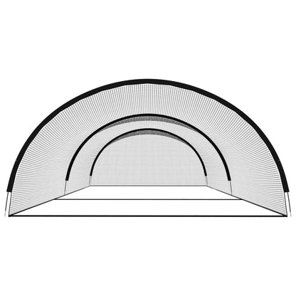Rete Gabbia da Battuta Baseball Nera 900x400x250 cm Poliestere