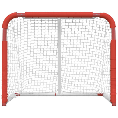 Porta da Hockey Rossa e Bianca 137x66x112 cm in Poliestere
