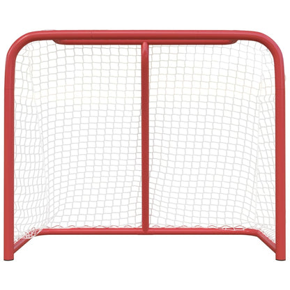 Porta da Hockey Rossa e Bianca 183x71x122 cm in Poliestere