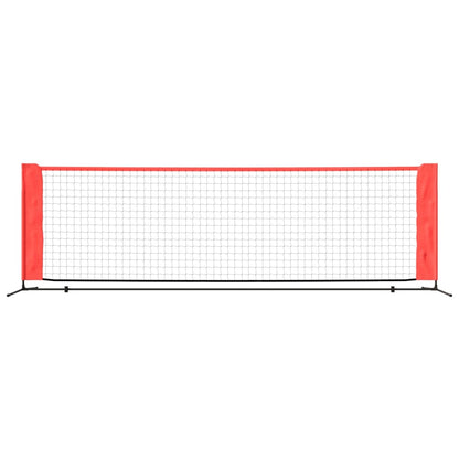 Rete da Tennis Nera e Rossa 300x100x87 cm in Poliestere
