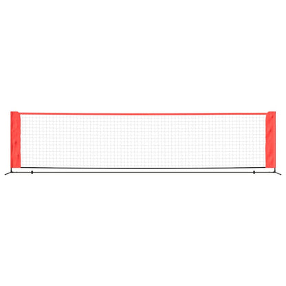 Rete da Tennis Nera e Rossa 400x100x87 cm in Poliestere