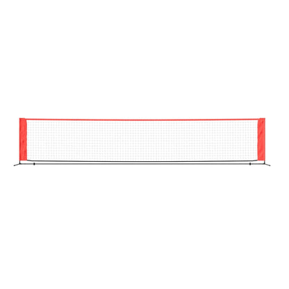 Rete da Tennis Nera e Rossa 500x100x87 cm in Poliestere