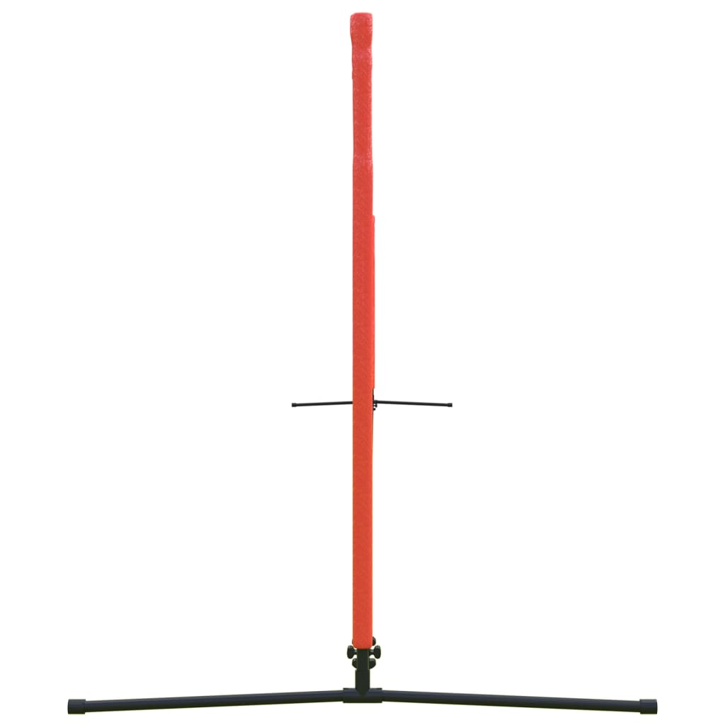 Rete da Tennis Nera e Rossa 500x100x87 cm in Poliestere
